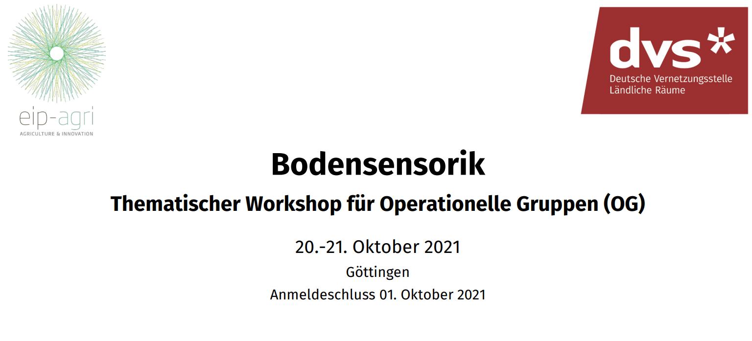 Thematischer Workshop für Operationelle Gruppen zum Thema Bodensensorik