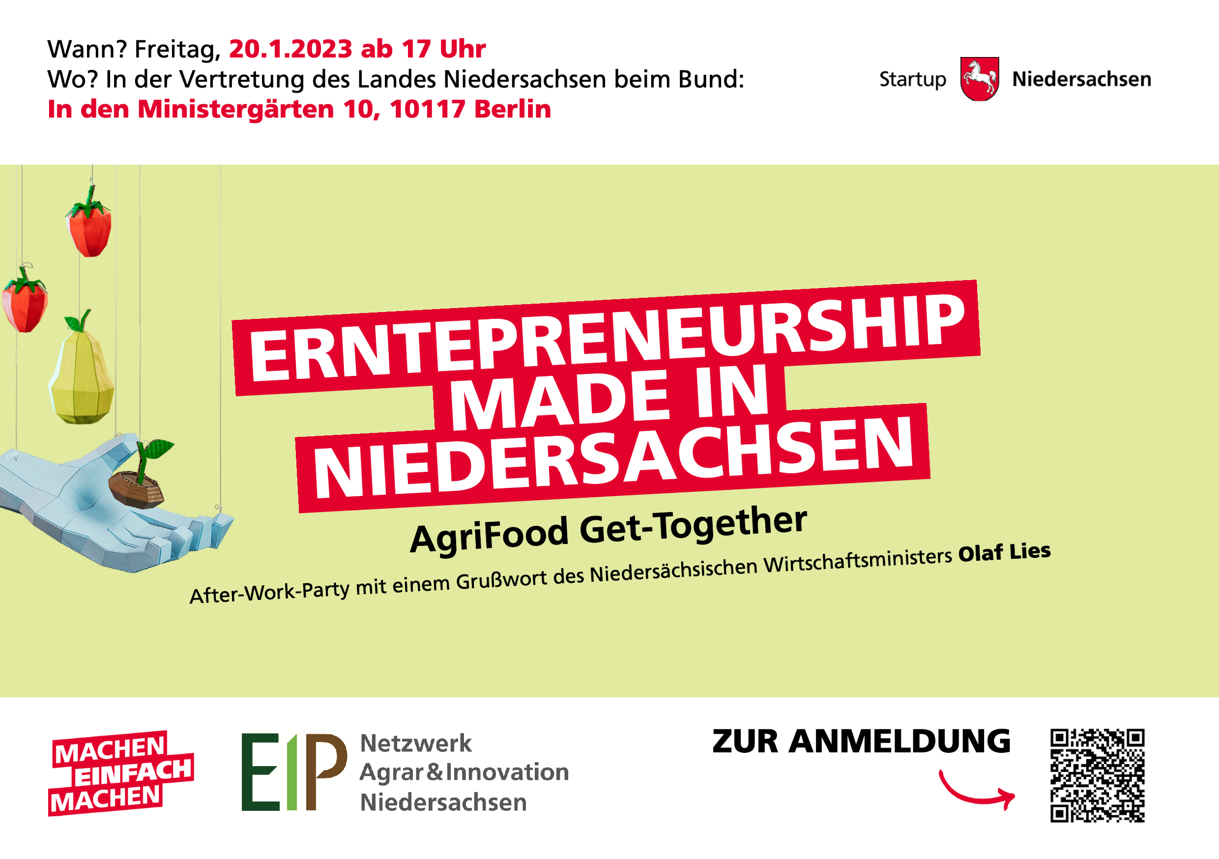 AgriFood Get-Together: Erntepreneurship made in Niedersachsen